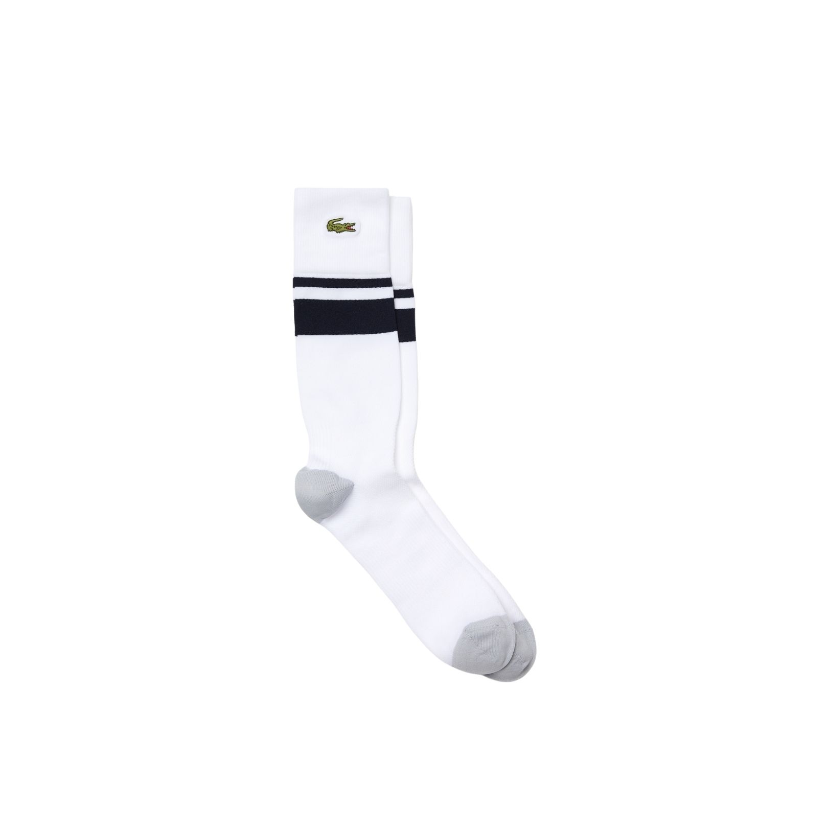 Billede af Lacoste Sport Compression Zone Striped Socks 1-pack White